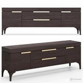 Bridge TV cabinet with 2 drawers Article: TVST-BRG-2DR