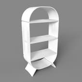 baton rack white