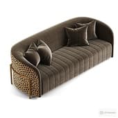 AICO Lisbon 3 Seater Fabric Sofa