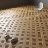 the floor is laminate mosaic