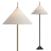 Seymour Telescoping Black Metal Floor Lamp