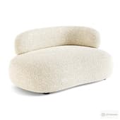 Alba 2-seater sofa made of teddy boucle