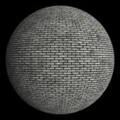 white worn brick with dark grout bricks white worn dark mortar