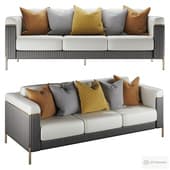 Homary Vertex Gray & Beige Sofa