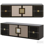 Ebony media stand tv cabinet