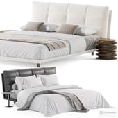 Lolani Black Leather Luxury Bed