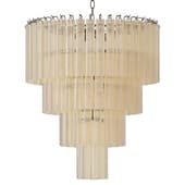 Large Janae chandelier made of glass Westwing Collection