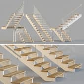 wooden stairs for a frequent home 2