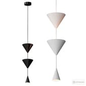Pendant Light Minimalist Cone Hourglass Acrylic