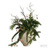 new year's bouquet with branches in a vase 2.