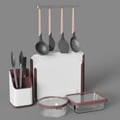 set of kitchen gadgets, smart solutions
