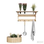 a set for baths and saunas with fragrant herbs.
