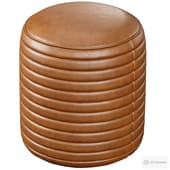 Canyon Leather Pouf