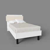 single bed chelsea, rimini grey 90x200