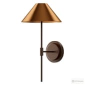 Orta aged brass and bronze wall light