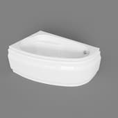 asymmetric bathtub joanna 160x95, left