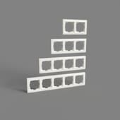 plastic frames for sockets and switches werkel stark ivory