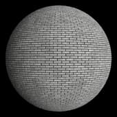 white smooth brick with dark grout bricks white dark mortar
