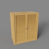 large cabinet with wooden doors, art. 320, 710 x 815h x 390