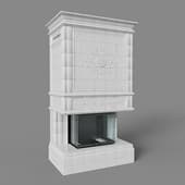 versailles tiled fireplace