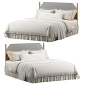 vintage bed linen with ruffles