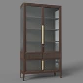 primo showcase with glass facades and 2 drawers loft-concept 3