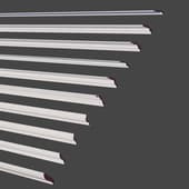 set of ceiling moldings (cornices) — classic profiles 160-169