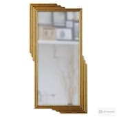 Homary modern gold metal geometric mirror
