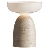 Aalborg Danish Marble Mushroom Bedside Lamp