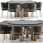 Dining set: Mateo chair and ADRIEN table from Poliform
