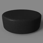 aker pouf, eco-leather, beech legs