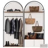 showcase \ hanger in clothing store 006