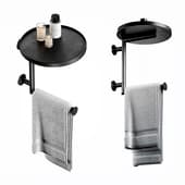 Towel rack wall mounted Saba and Caba