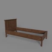 bed 90 low (without a mattress grid 90x200), 385bp+l+bd, 1020x1000x2110