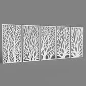 Decorative Partition with trees