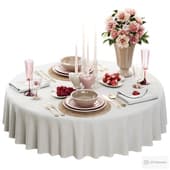romantic dinner for two / pottery barn table set