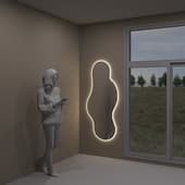 the mirror is shaped