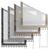 roman curtain 53 for a tasseled skylight