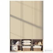 a minimalist wardrobe for a nursery