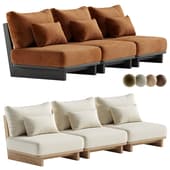 Daphne Outdoor Armless Sofa