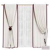 curtains with a garland 057