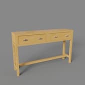 small double shelf with drawer, art. 617+661, 1400 x 204h x 310