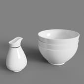 a set of dishes