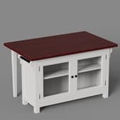 kitchen island in classic style (135 cm wide)