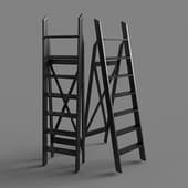 wooden stepladder