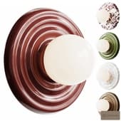 la redoute holi wall sconce || ceramics and opal glass