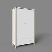 classic 2-fold cabinet (white)
