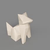 the origami kokitsune figure