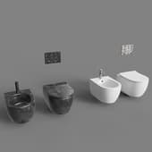 toilet and bidet scarabeo ceramiche moon