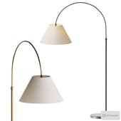 sinclair metal arc floor lamp